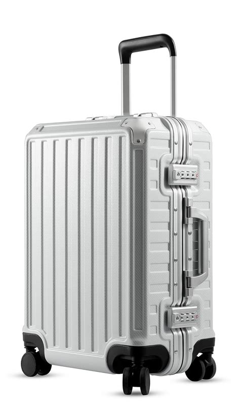 Buy Aluminum Frame Luggage 100 Pc Hard Shell Suitcase With 4 Corners