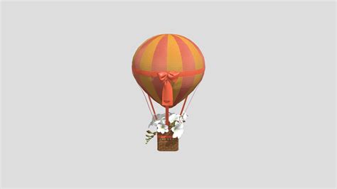Hot Air Balloon D Model By Aldobandin A A Sketchfab