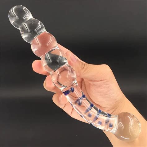 Beads Pyrex Glass Crystal Dildo Sex Toy Adult Products For Women Penis