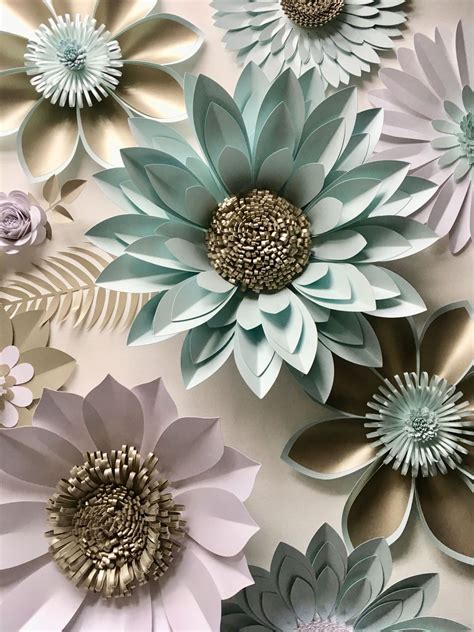 3d Paper Flower Wall Decor Mural Wall