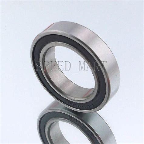 2PCS 6807 2RS 6807RS Deep Groove Rubber Shielded Ball Bearing 35mm