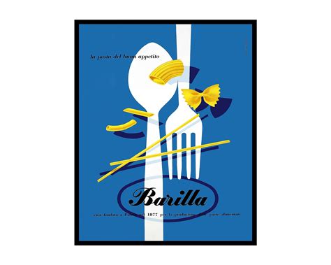 Poster Master Vintage Food Drink Poster Retro Barilla Print