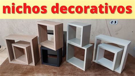 Nichos Decorativos Feitos Sobras De Mdf YouTube