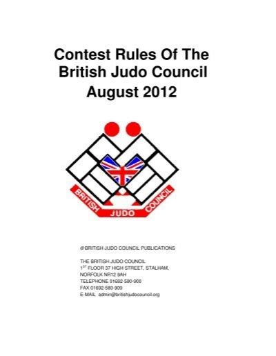 Contest Rules Of The British Judo Council ... - BJC Judo Events