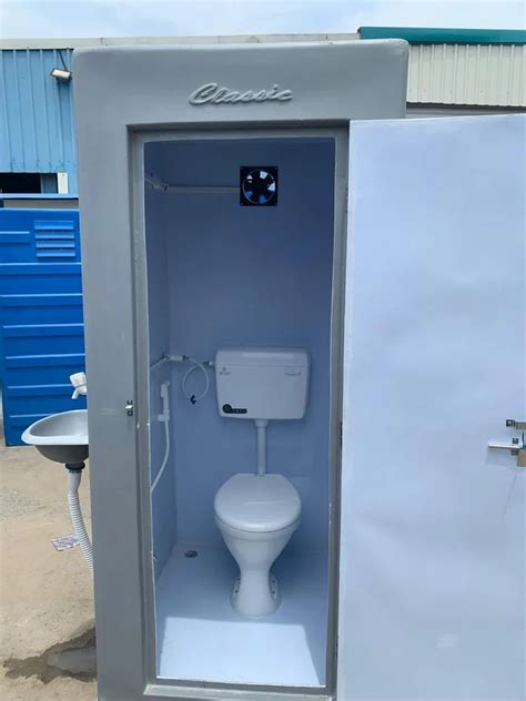 Rectangular Prefab Frp Portable Toilet Cabin Size X X Feet