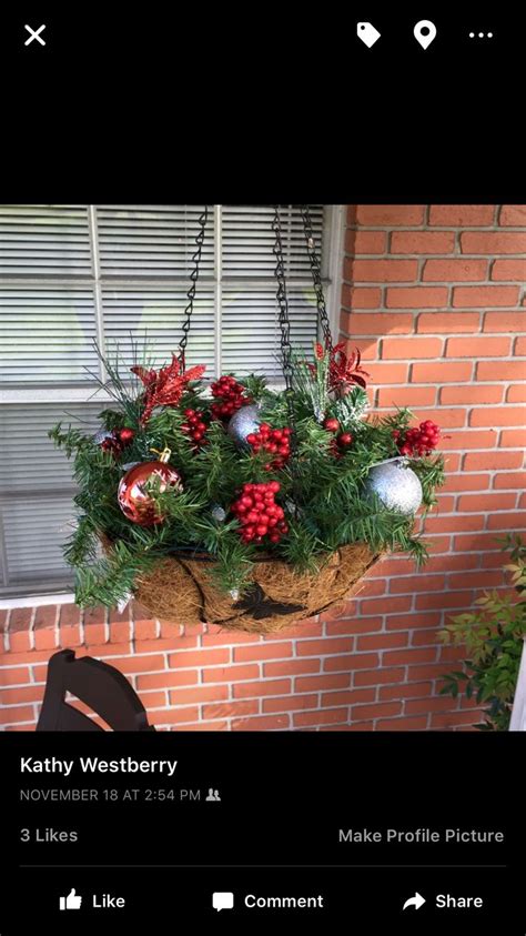 Lighted Christmas Hanging Basket Christmas Hanging Baskets Xmas Baubles Christmas Decorations