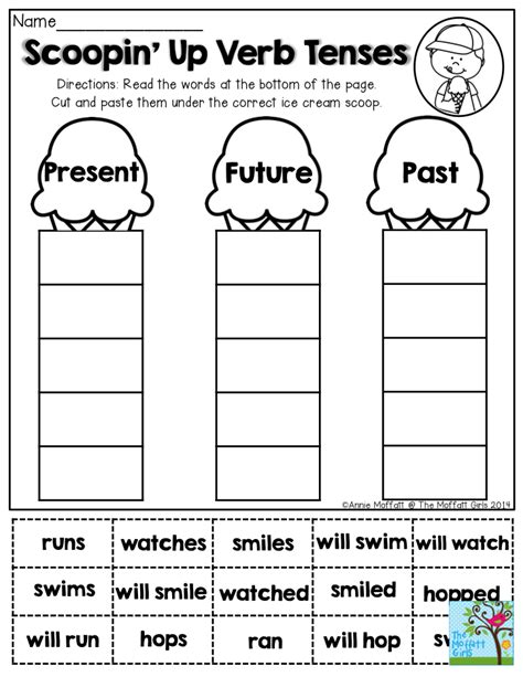 Past Present And Future Worksheets