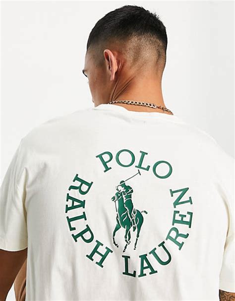 Polo Ralph Lauren X Asos Exclusive Collab T Shirt In Cream With