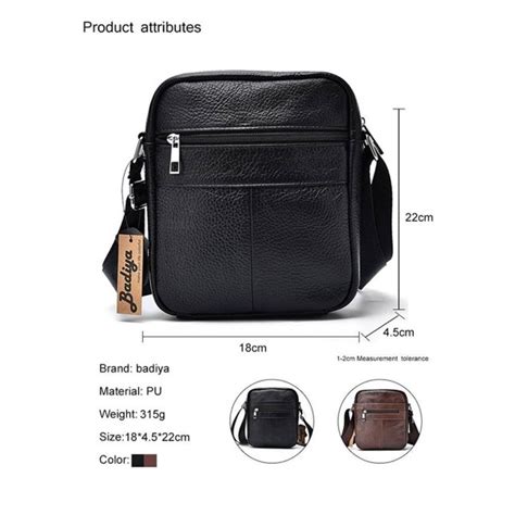 Men S Fashion Genuine Leather Mini Messenger Cross Body Bag Shoulder Bag Style 4 Cq182e8ck72