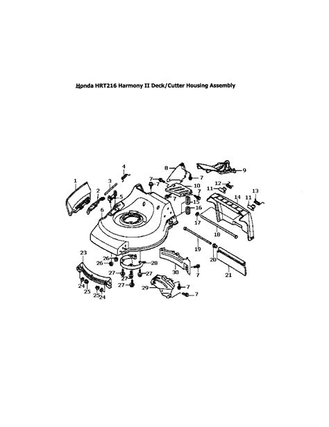 Honda Walk Behind Mower Parts