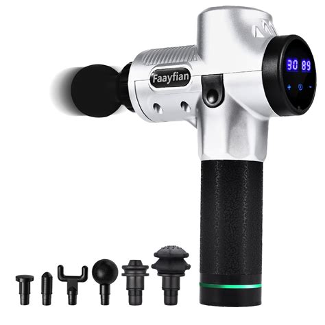 Muscle Massage Gun Faayfian Heads Speeds Professional Powerful