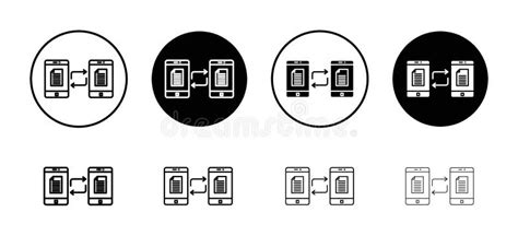 edi vector icon set collection edi outline flat icon stock vector