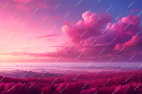Premium Ai Image Pink Sky Background Pink Sky Wallpaper Fantasy Sky