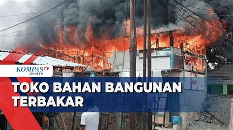 Diduga Korsleting Listrik Toko Bahan Bangunan Di Kramat Jati Jaktim