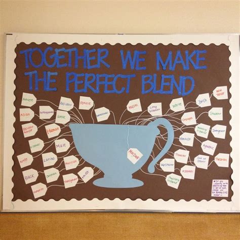 Together We Make The Perfect Blend Diversity Ra Bulletin Board Boston Life Magazine