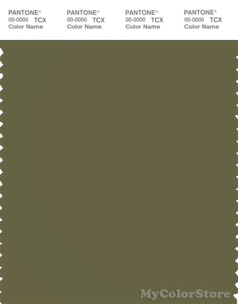 Pantone Smart Tcx Color Swatch Card Capulet Olive Polycolors