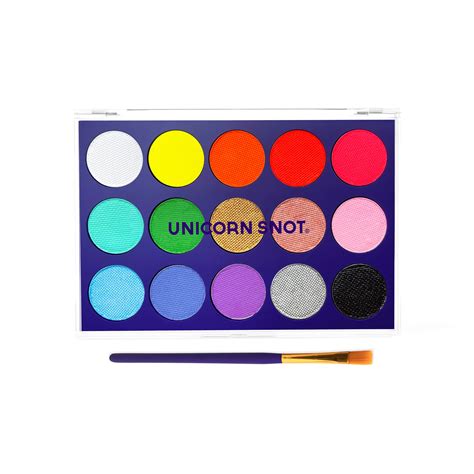 Unicorn Snot Face Paint Kit Face And Body Paint Palette Set 15 Colors