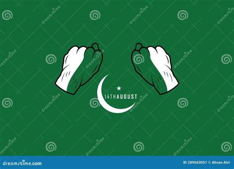 Happy Independence Day Pakistan14th August Background Stock