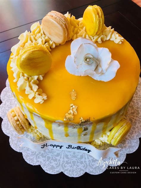 Naked Mango Drip Cake