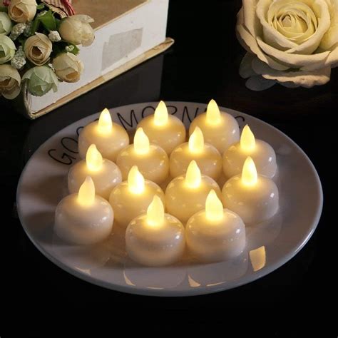 Homemory Paquete De 36 Velas Flotantes Sin Llama Velas LED Blancas