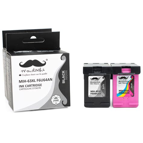 Remanufactured Hp 63xl F6u64an F6u63an Ink Cartridge Black And Color Combo High Yield