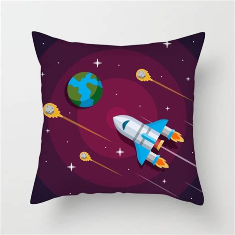 Housse de Coussin Fusée Galactique Le Petit Astronaute