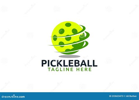 Pickleball Logo Vector Graphic For Any Business Stock Vector Illustration Of Handle Club