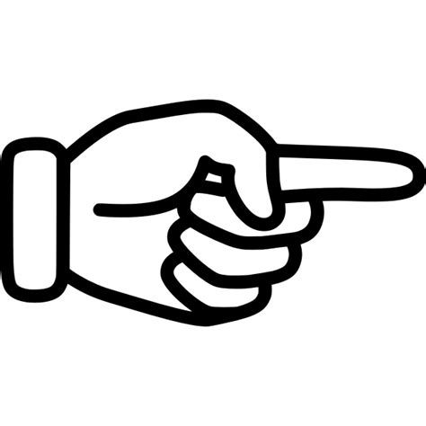 Index Finger Pointing Free Svg