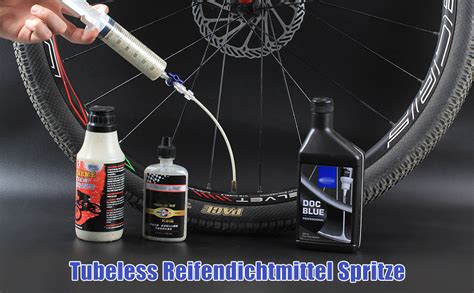 Swetup Tubeless Reifendichtmittel Spritze 60 Ml Fahrrad Tubeless