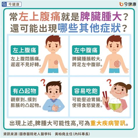 左上腹常悶脹痛、容易飽？小心「脾臟腫大」的肝硬化警訊！ 今健康