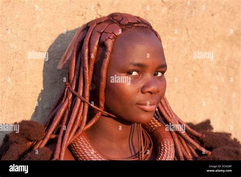 Namibia Kunene Region Kaokoland Himba Village Near Opuwo Himba Girl