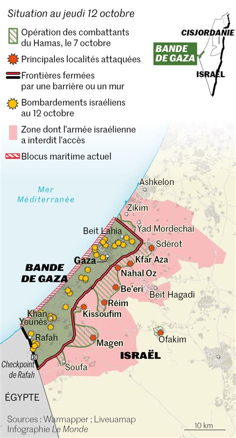 La bande de Gaza carte population blocus Nos explications en vidéo