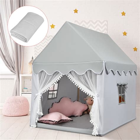 Costway Kids Play Tent Large Playhouse Children Play Castle Fairy Tent ...