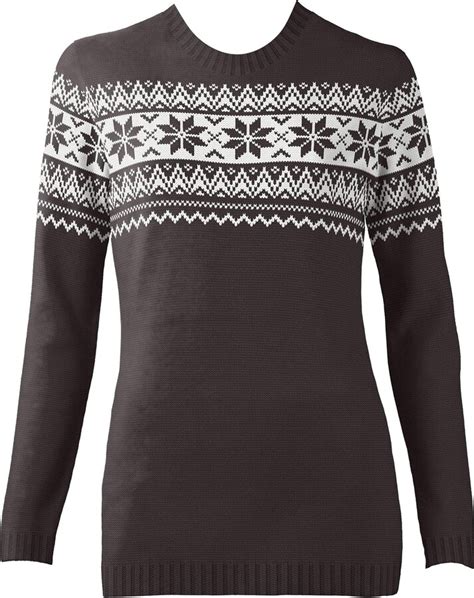 British Christmas Jumpers The Nordic Fairisle Black Womens Eco