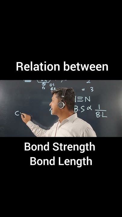 Bond Order Bond Length Bond Strength Chemistry Academic Cbse Isc Viral Ytshorts