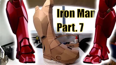 Cardboard Iron Man Part 7 Lower Leg Tutorial YouTube