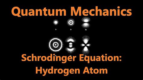 Hydrogen Atom Schrodinger Equation Pt Quantum Mechanics Youtube