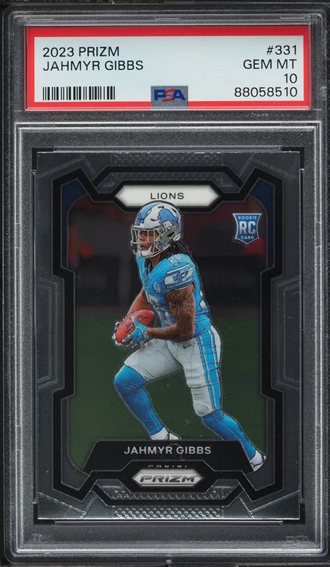 Jahmyr Gibbs 2023 Prizm 331 Base Price Guide Sports Card Investor