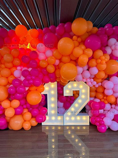 Birthday Balloon Wall - Miami Party Decor - Party Decorations & Event ...