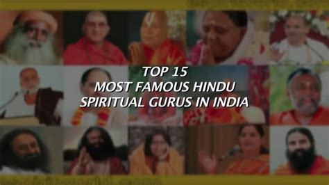 Top Most Famous Hindu Spiritual Gurus In India Hindu Spiritual