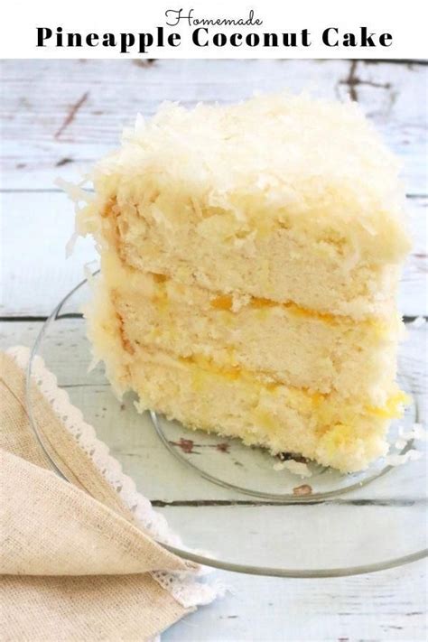 This Pineapple Coconut Cake Is So Moist And Delicious With Pineapple Cake Layers Pin