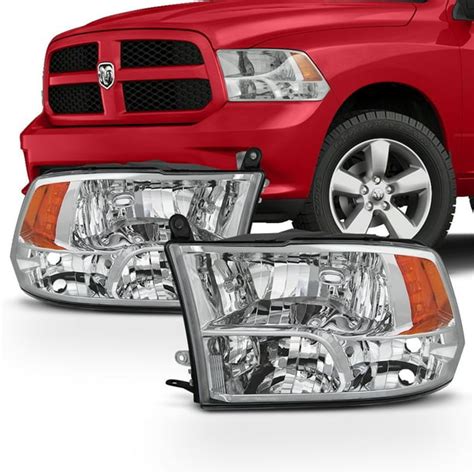 Fits 2009 2018 Dodge Ram 1500 2010 2018 2500 3500 Quad Style Headlights Lamps