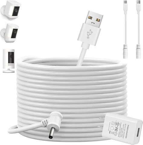 Amazon Ft Charge Cords With Quick A Power Adapter For Ring