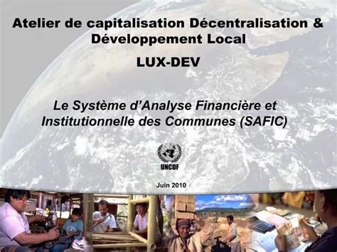 PPT Atelier De Capitalisation D Centralisation D Veloppement Local