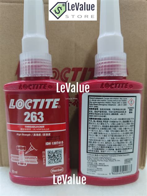 New Ready Stockloctite High Strength Thread Locker Ml With Qr