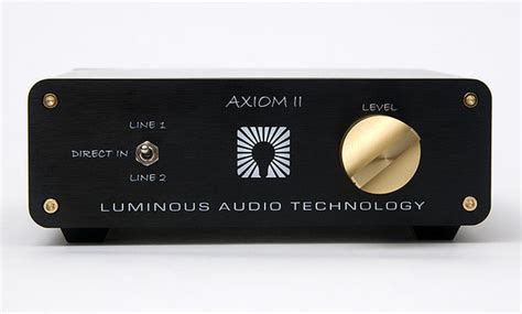 Axiom Ii Passive Preamp Xlr Luminous Audio Technology