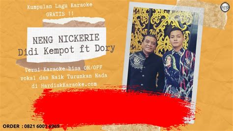 Karaoke Tanpa Vokal Kangen Nickerie Didi Kempot Ft Dory Harsa Youtube