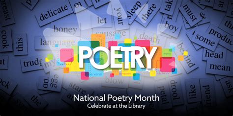 National Poetry Month Celebrate At The Library San Mateo County Libraries