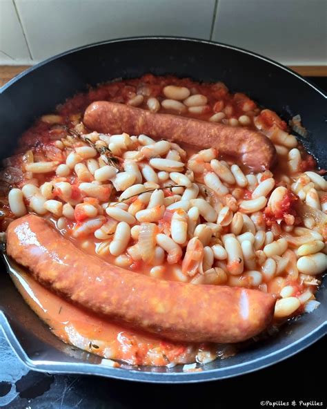 Haricots Blancs Tomates Et Saucisse De Montbéliard