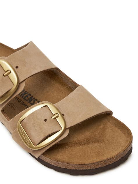 Klapki Birkenstock Arizona Big Buckle Lenb 1024064 Beżowy eobuwie pl